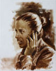 Karla, oil, 12x9 (30x22cm)
