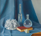 Still Life in Blue, oil, 16x18 (41x45 cm)