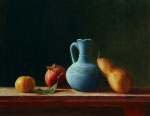 Still Life with blue pitcher, oil, 14x17 (35x43 cm)