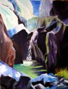 Among the Rocks, oil, 26x20 (65x50 cm)