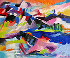 Imaginary Landscape, oil, 18x22 (45x55 cm)