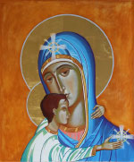 Madonna with Child, oil, 24x20 (60x50 cm)